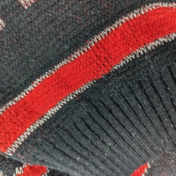 Retro Cacharel Knit Sweater, 90's Geometric Coogi Style Pattern Knit Sweater - Picture 11 of 11
